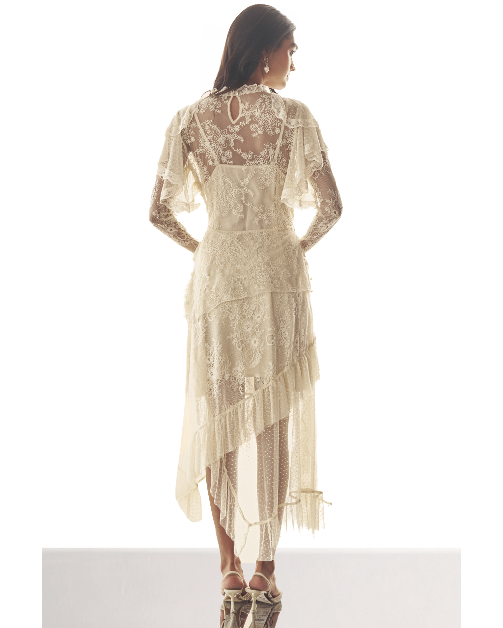 Cascading Lace Midi