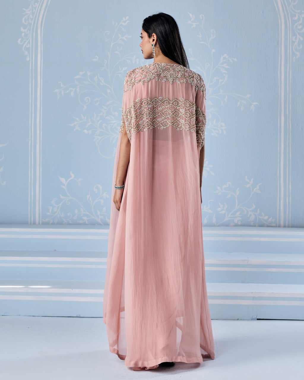 Liza Choli Cape Sari Set
