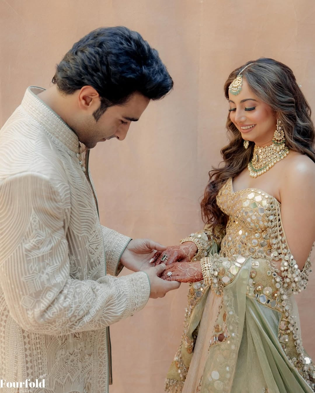 Alekha Advani in Nagma Lehenga Set