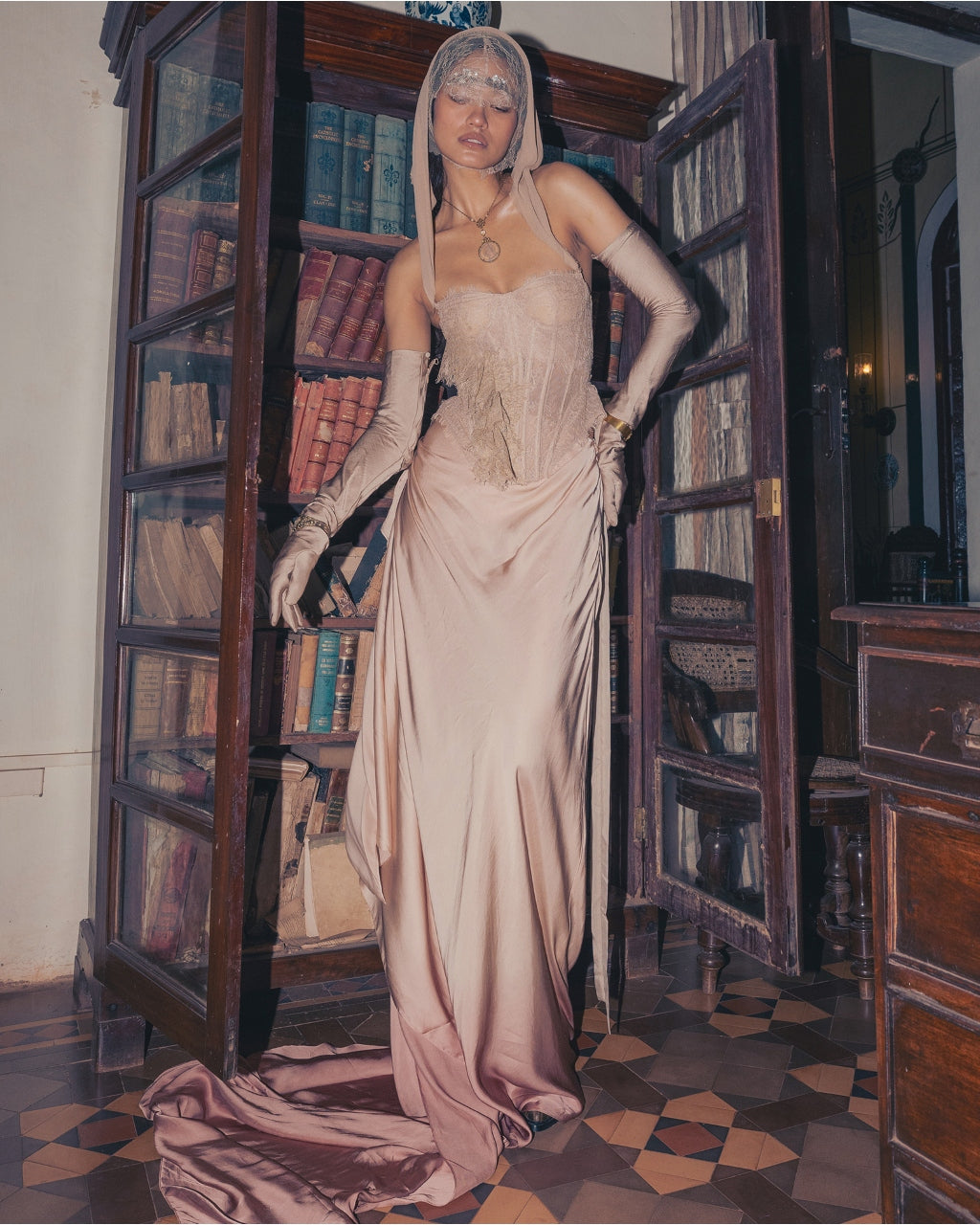 Champagne On My Corset Skirt Set