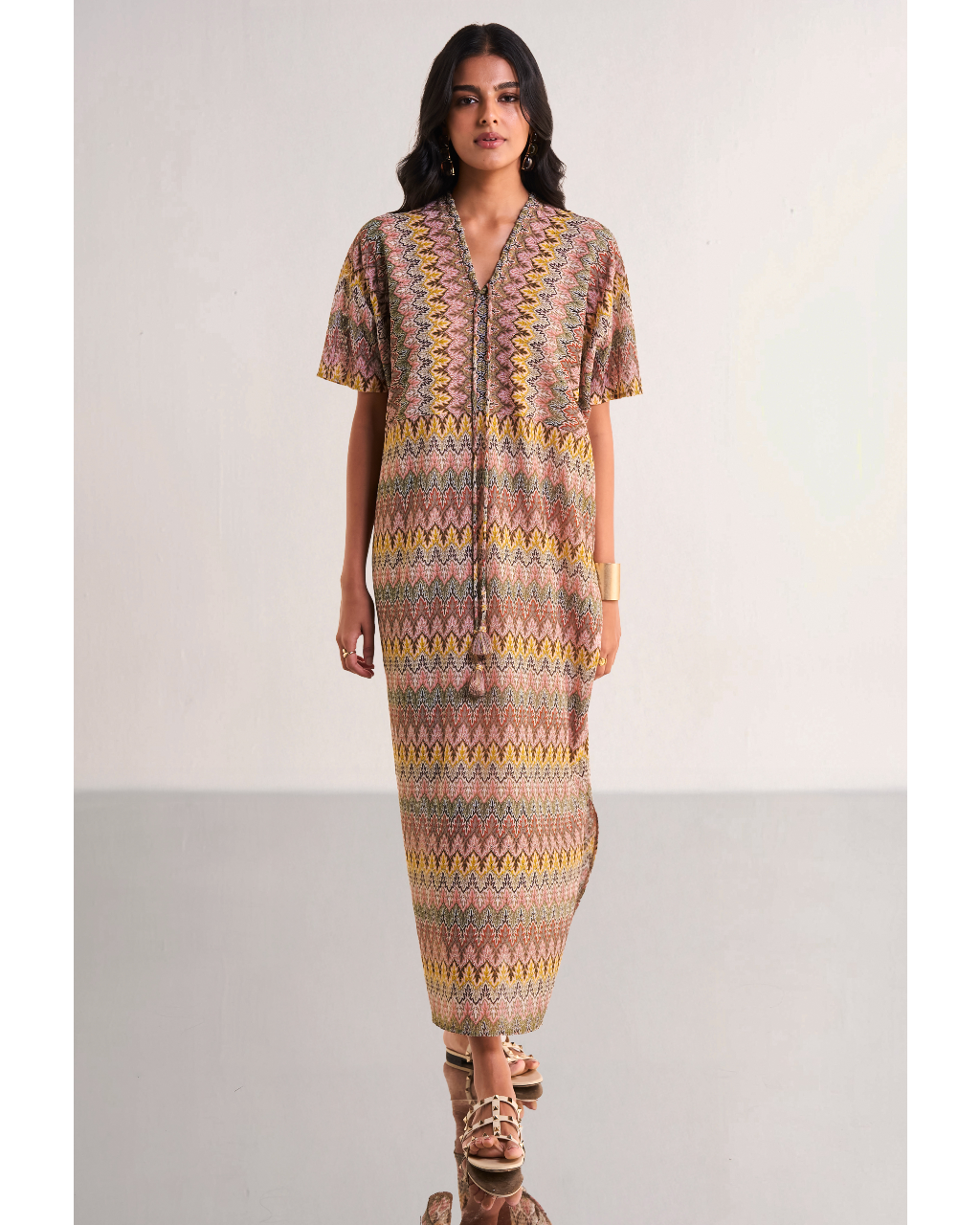 Multicolour Crochet Knit Maxi