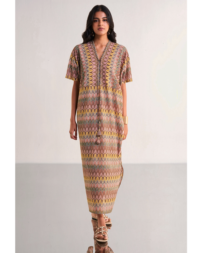 Multicolour Crochet Knit Maxi