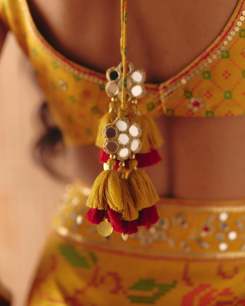 Marigold Yellow Crop Top and Pencil Skirt Set