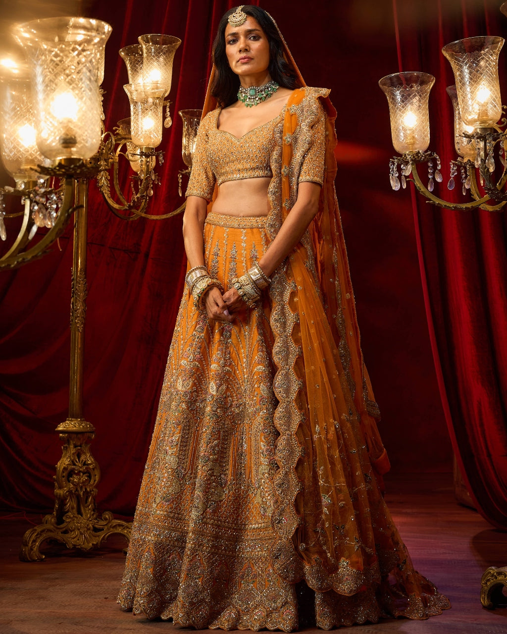 Rust Vivah Lehnga Set