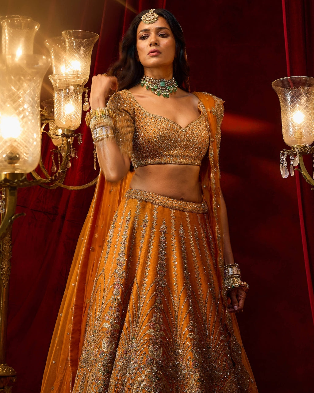 Rust Vivah Lehnga Set