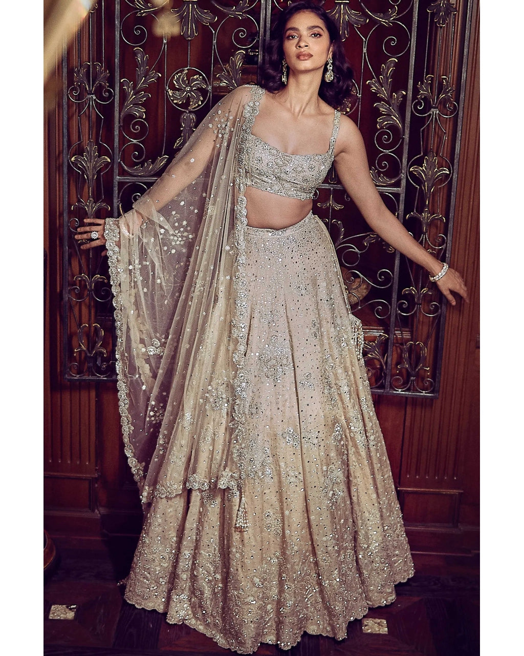 The Starlight Mogra Lehenga Set