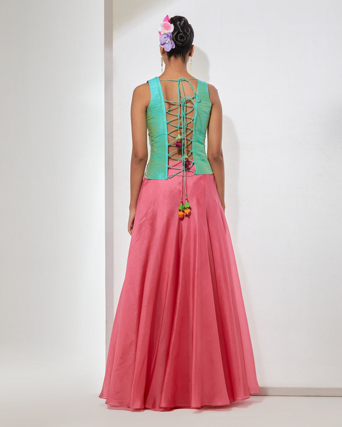 Gulbahar Aqua Corset & Skirt
