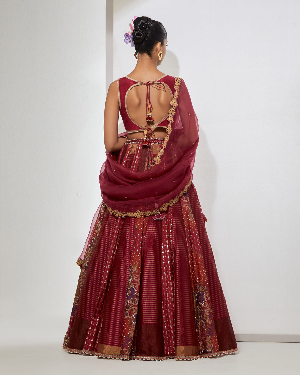 Rani Pink Banarasi Lehenga Set