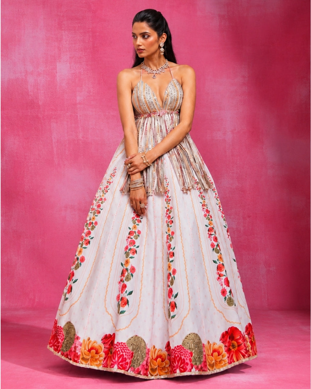 Ebony Bahaar Lehenga Set