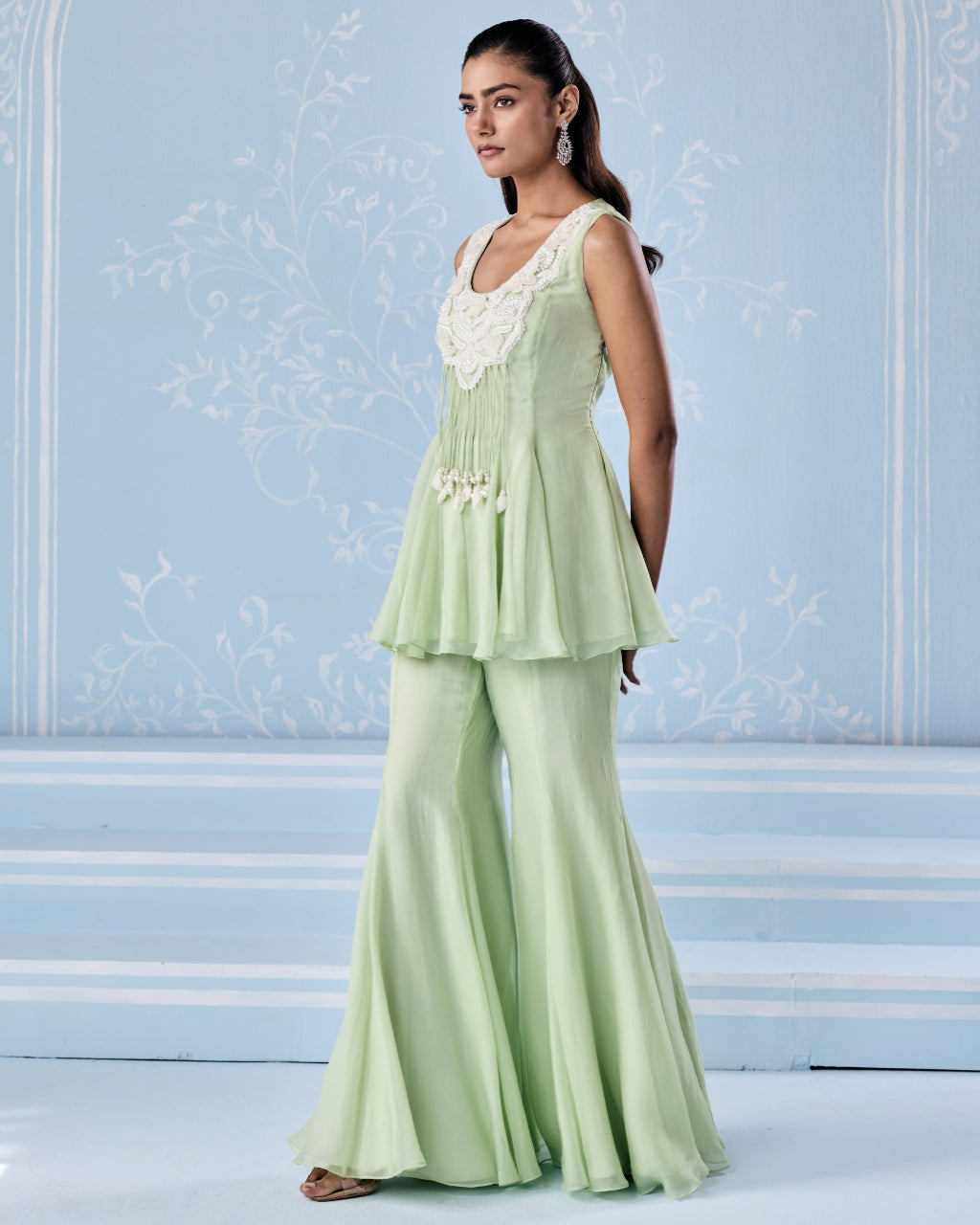 Yessi Peplum Pants Set
