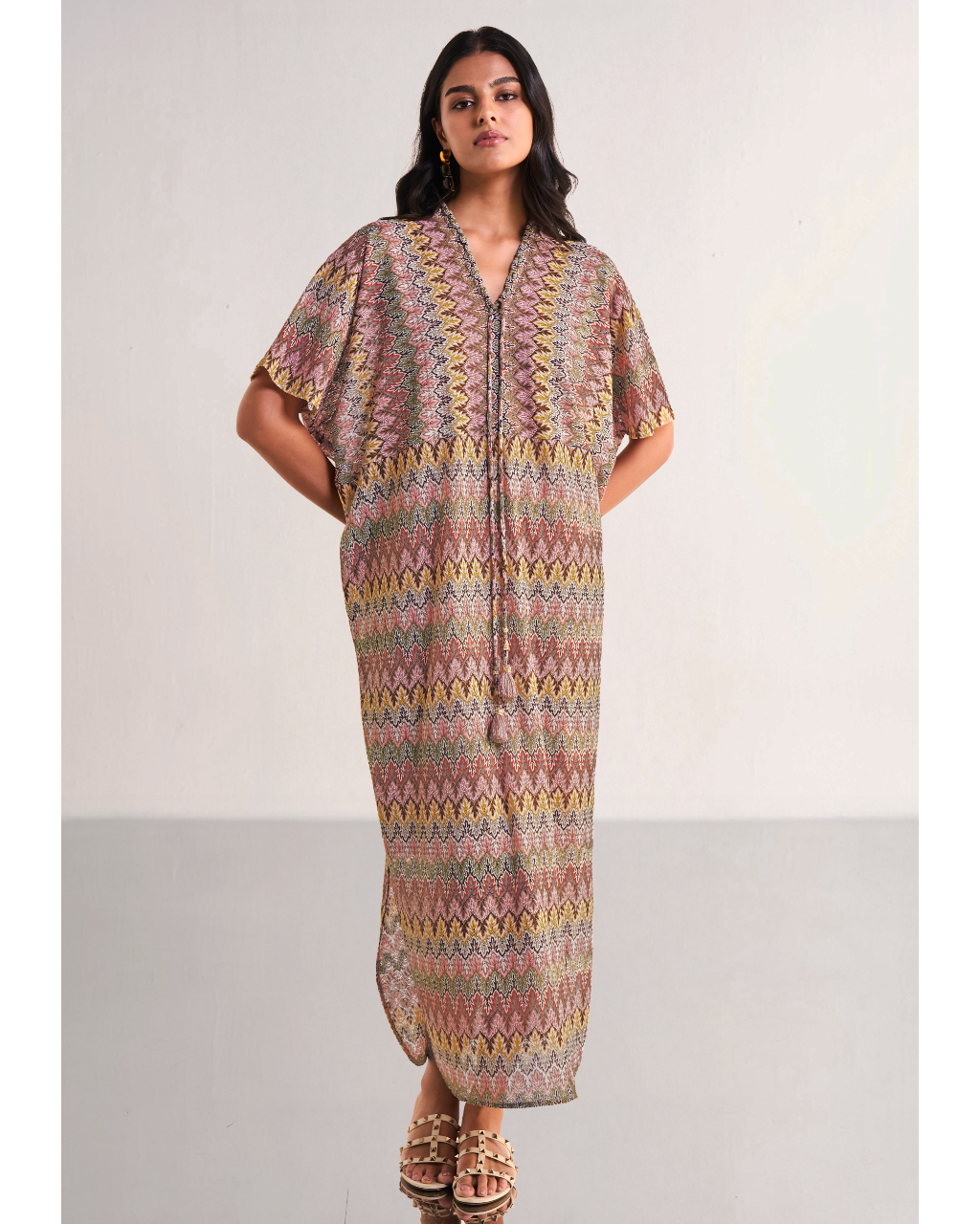 Multicolour Crochet Knit Maxi