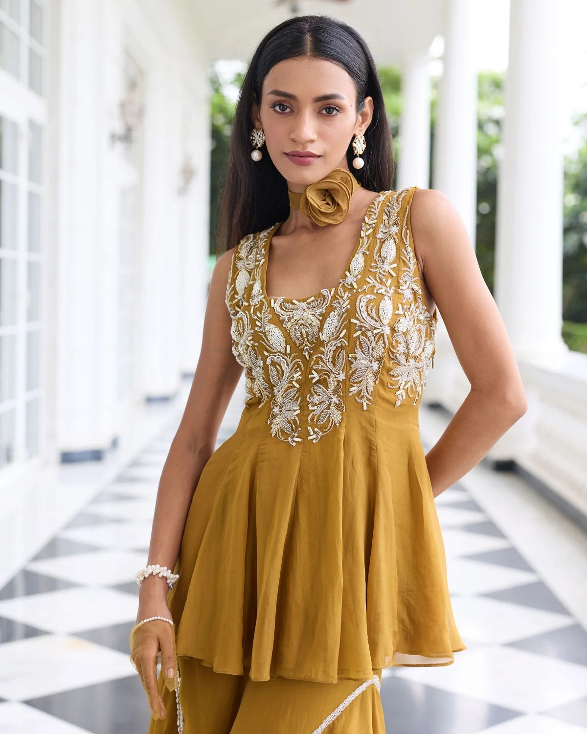 Supriya Peplum Gharara Set