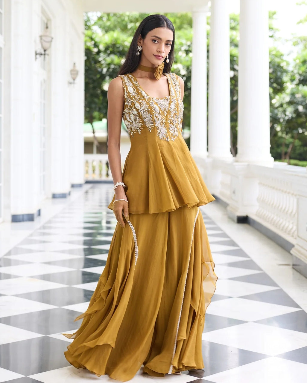 Supriya Peplum Gharara Set