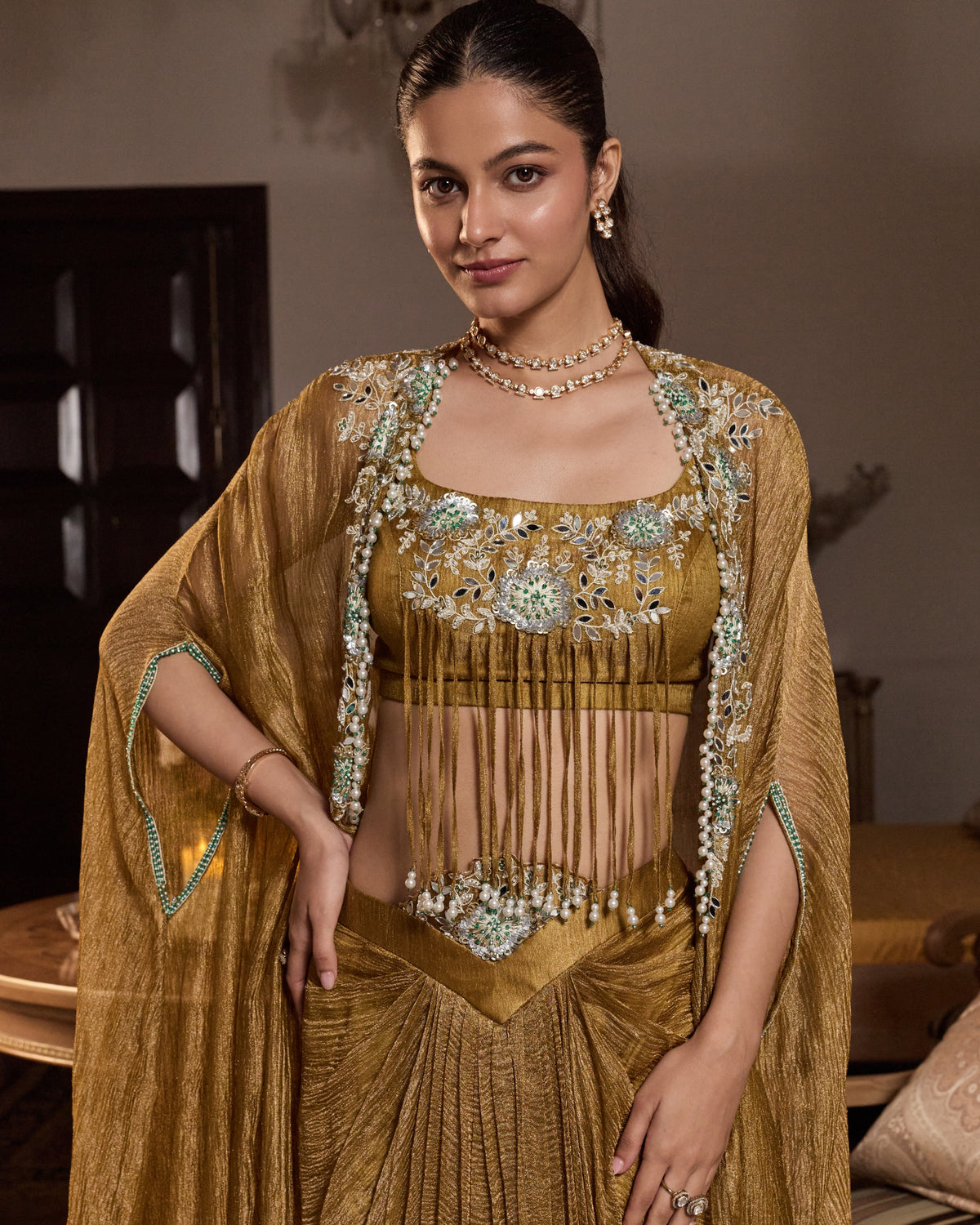 Navya Drape Skirt Set