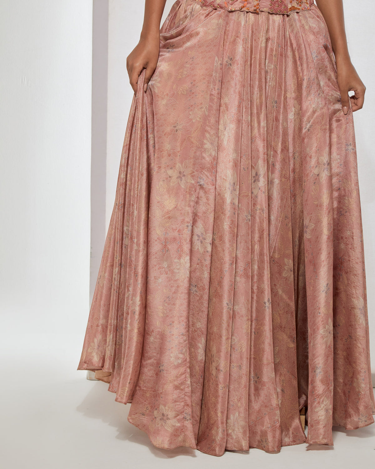 Blush Pink Corset & Skirt