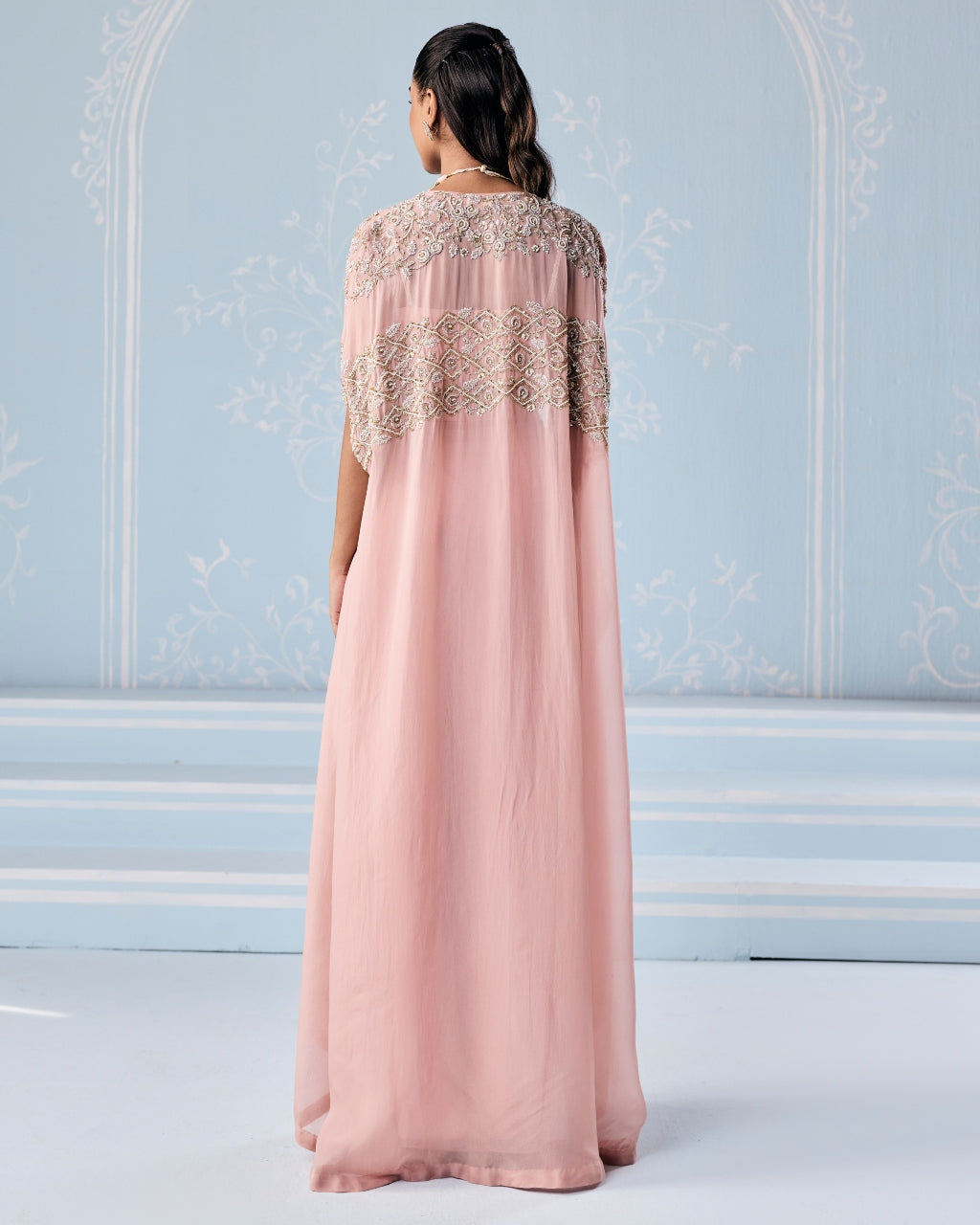 Sofia Choli Cape Skirt Set