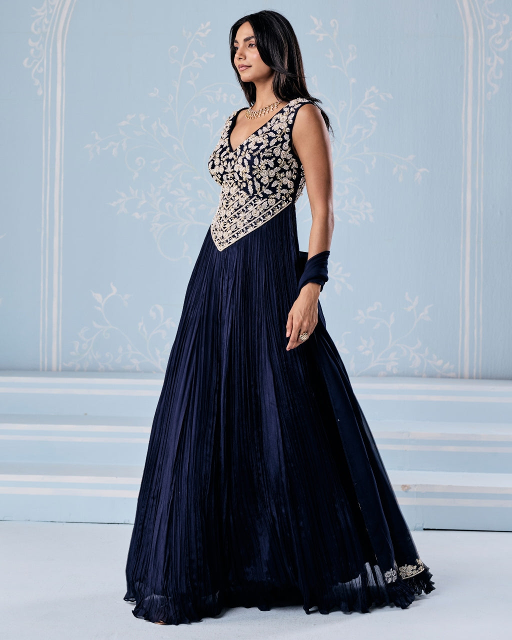 Karen Anarkali Set