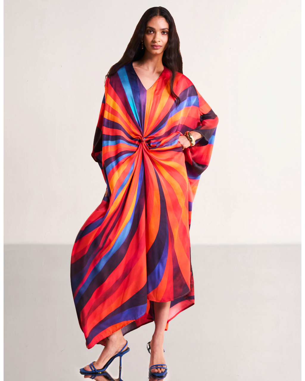 Swirl Kaftan With Scarf