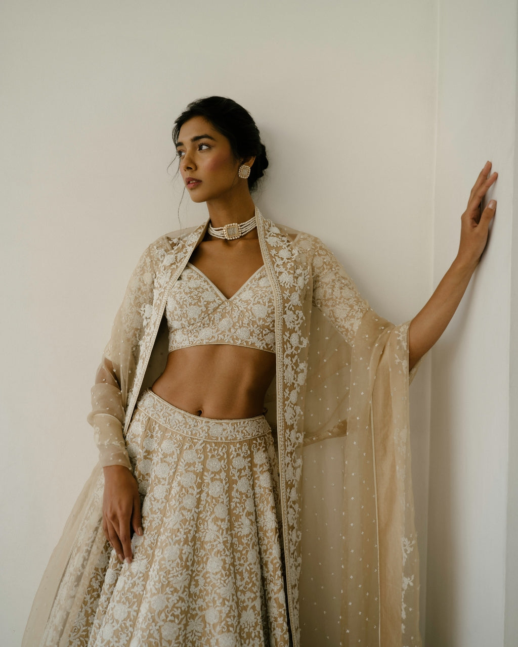 Pearl & Cutdana Lehenga