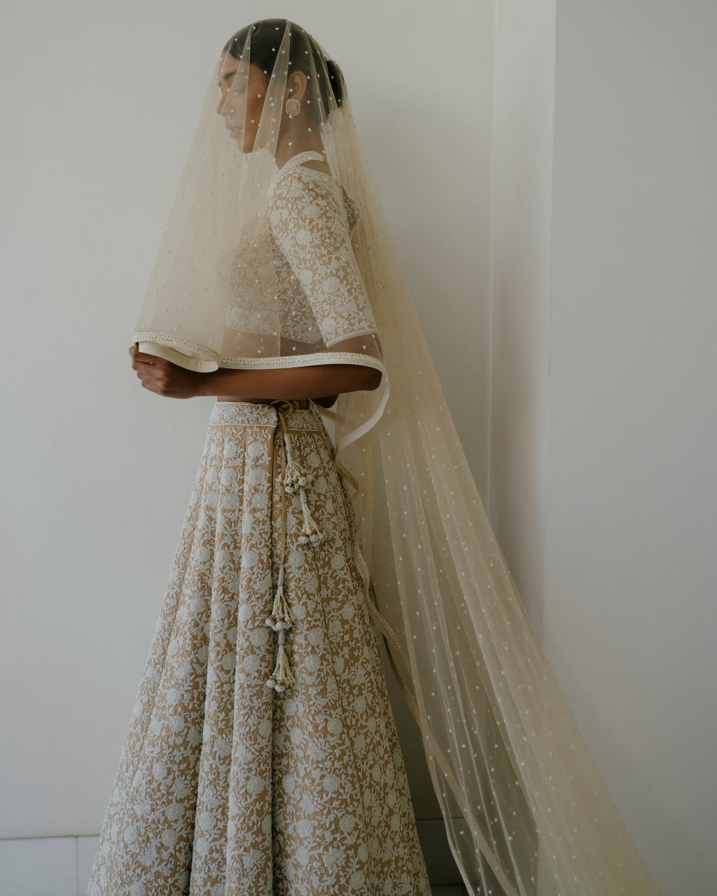 Pearl & Cutdana Lehenga