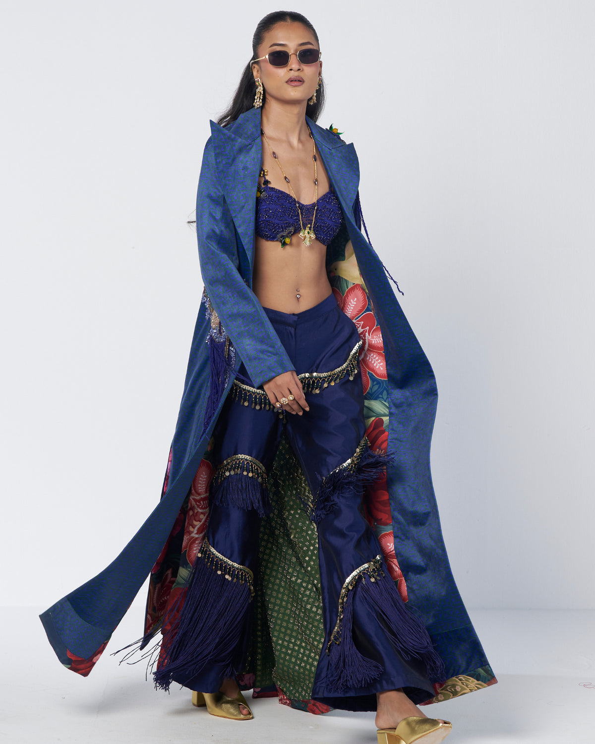 Rimjhim Trench Pant Set