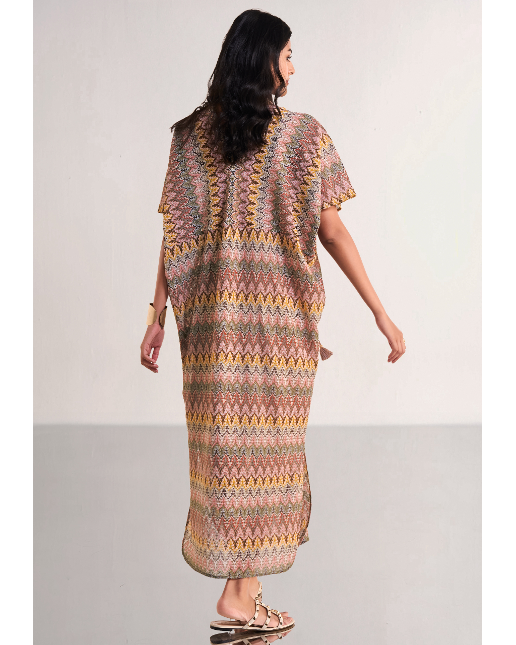 Multicolour Crochet Knit Maxi