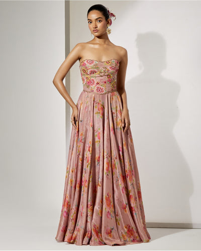 Blush Corset & Skirt Set
