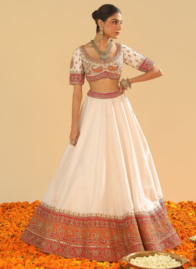 Sidra Daisy Ivory Lehenga Set