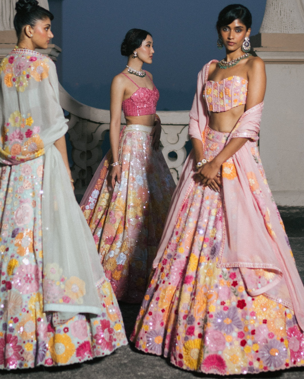 Pink Iris Lehenga Set