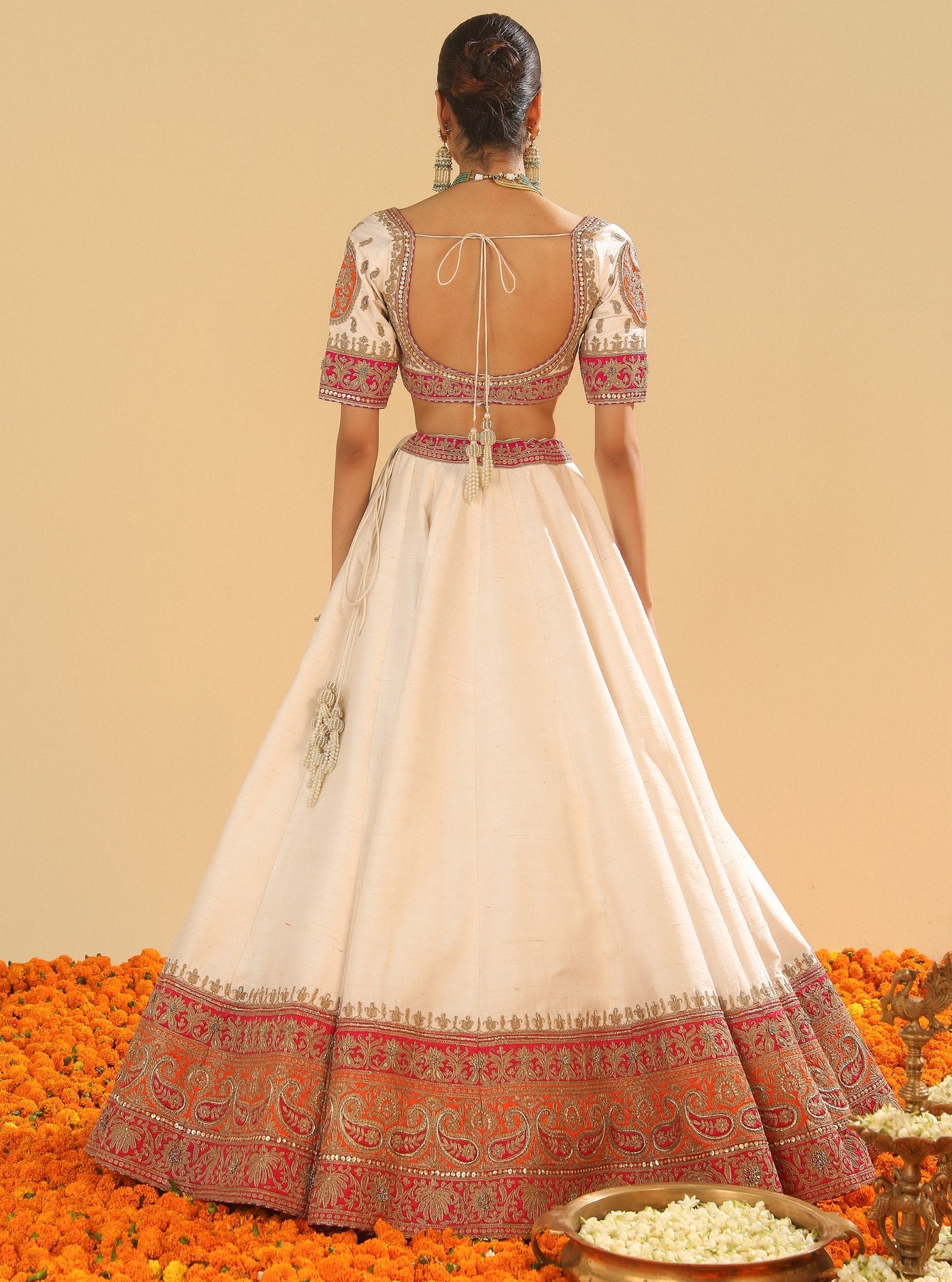 Sidra Daisy Ivory Lehenga Set