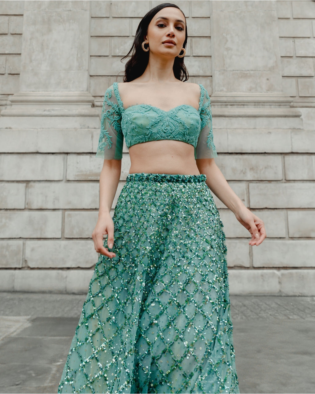 Sea Fairy Sparkle Skirt Set