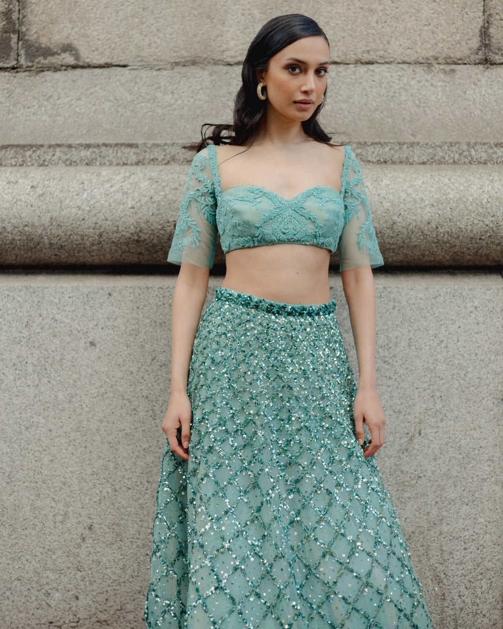 Sea Fairy Sparkle Skirt Set