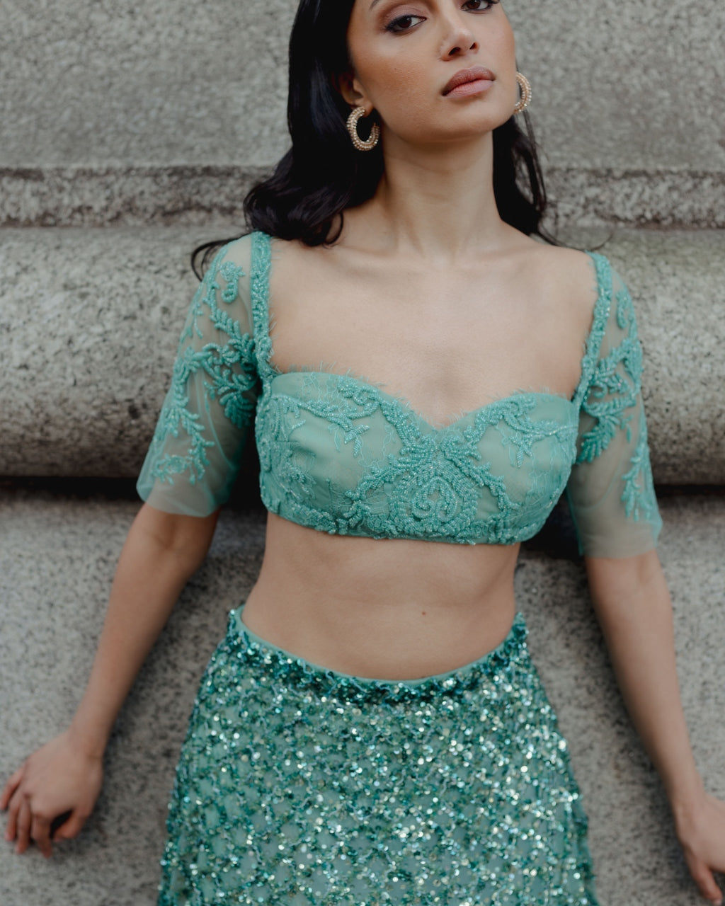 Sea Fairy Sparkle Skirt Set