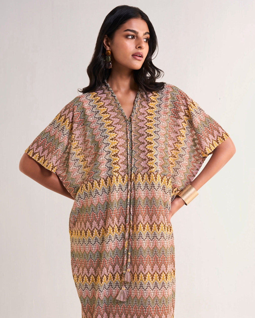 Multicolour Crochet Knit Maxi