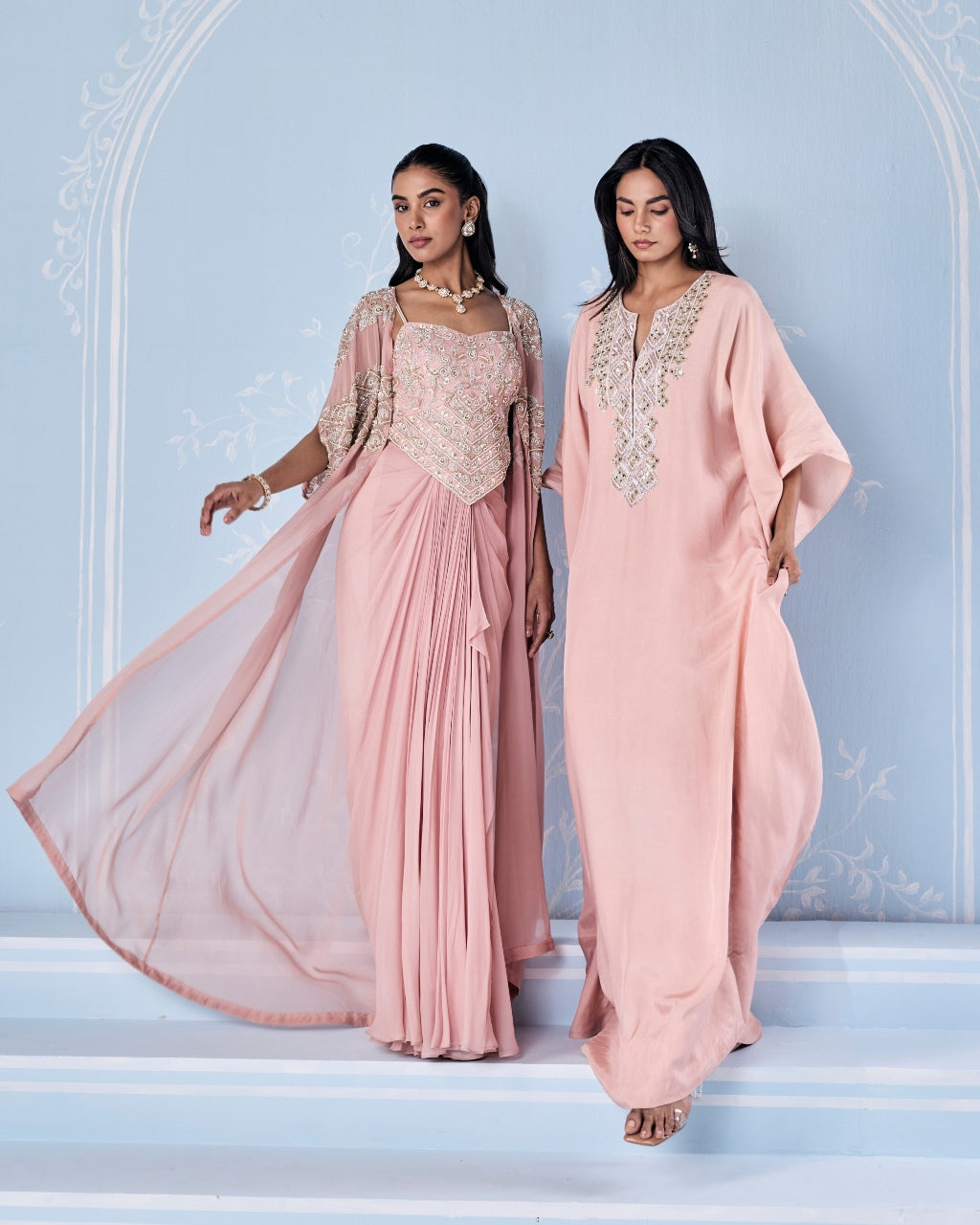 Sofia Choli Cape Skirt Set