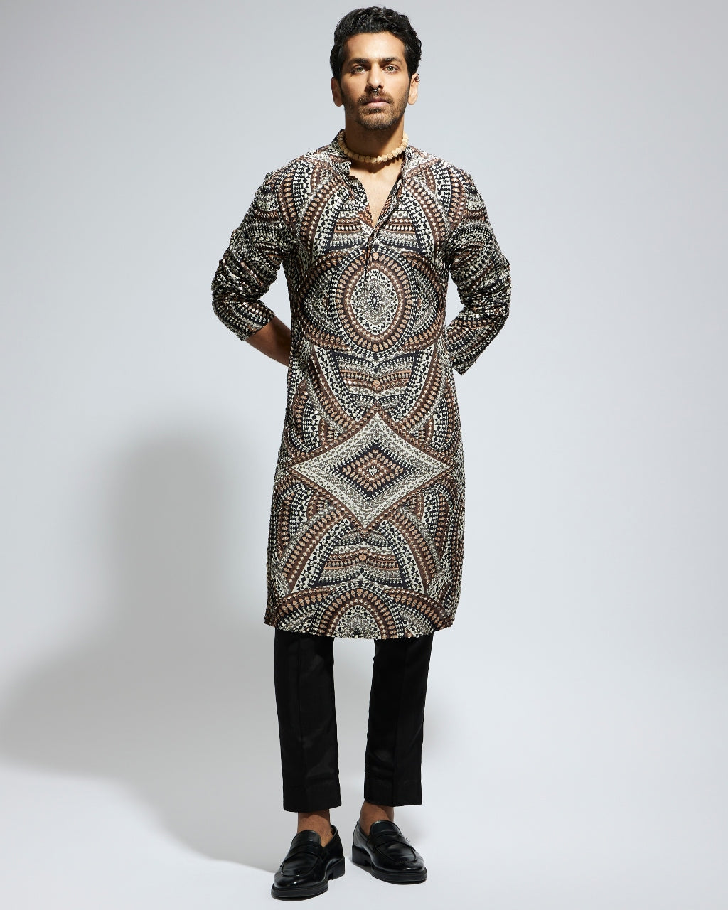 Zentangle Heavily Highlighted Kurta Set