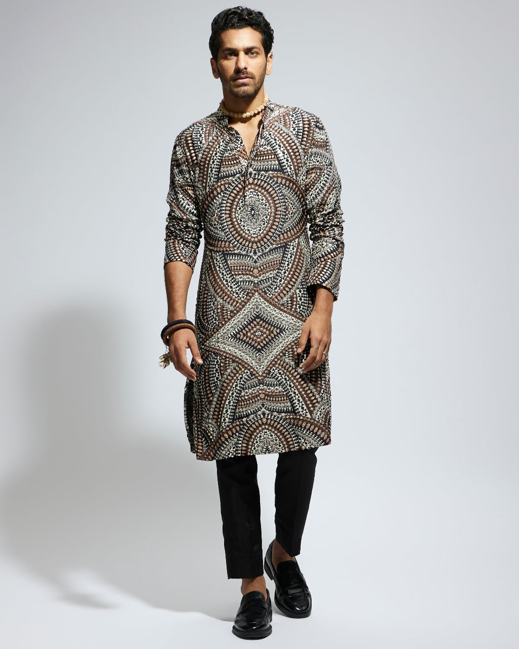 Zentangle Heavily Highlighted Kurta Set