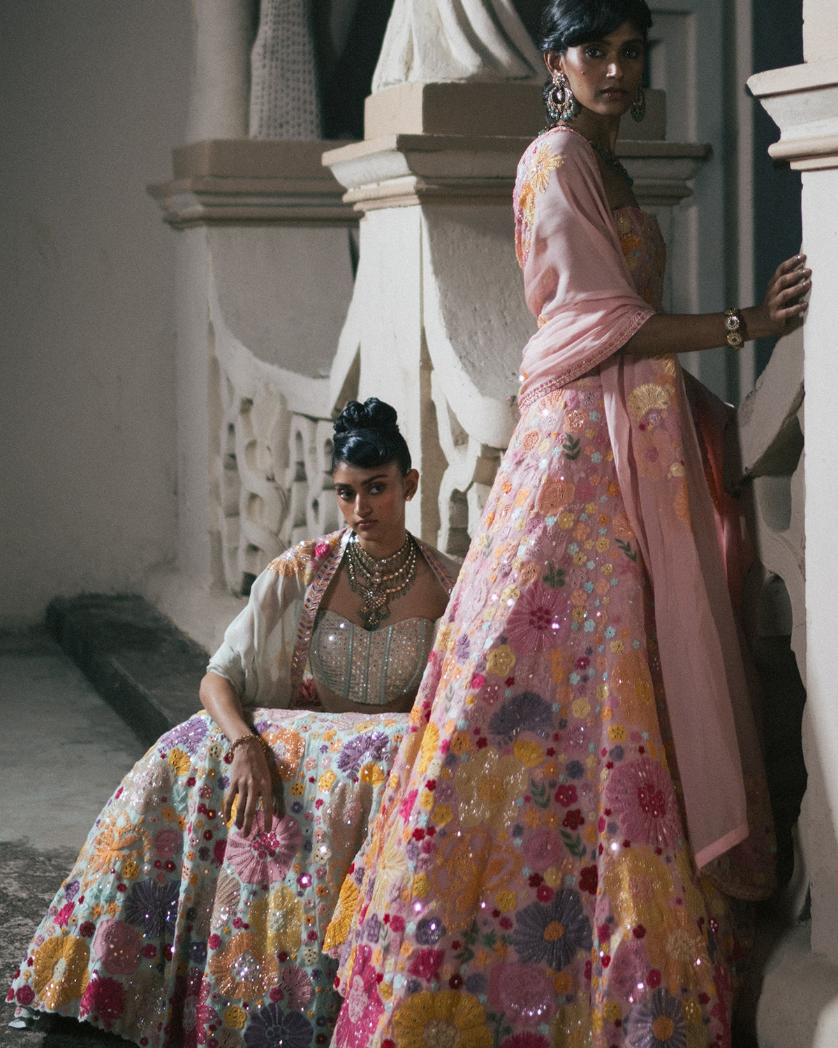 Pink Iris Lehenga Set