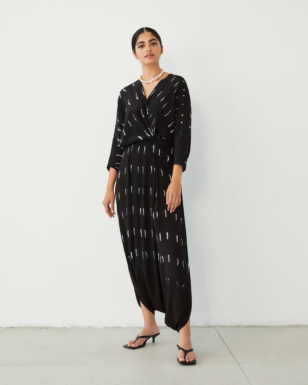 Raindrop Shibori Jumpsuit