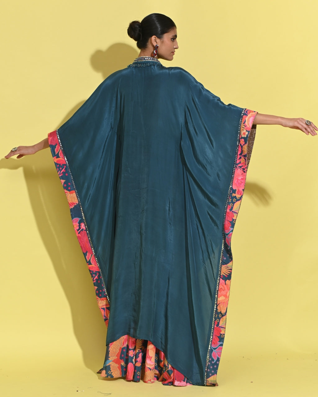 Teal Kaftan Set