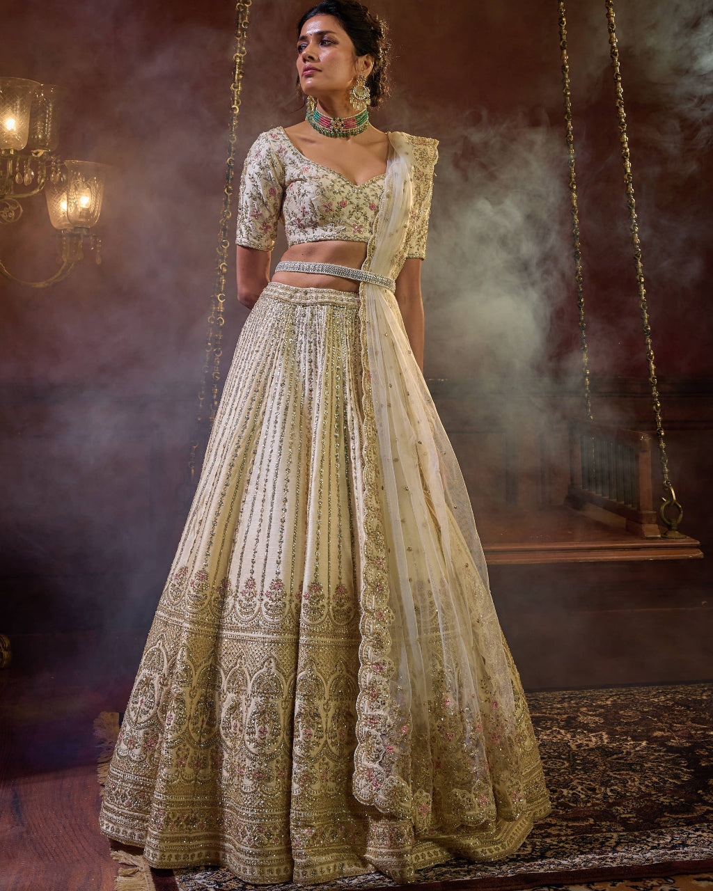 Ivory Shehnai Lehenga Set