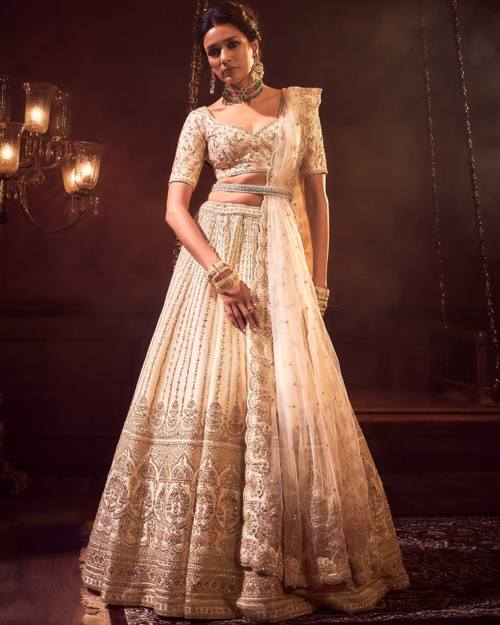 Ivory Shehnai Lehenga Set