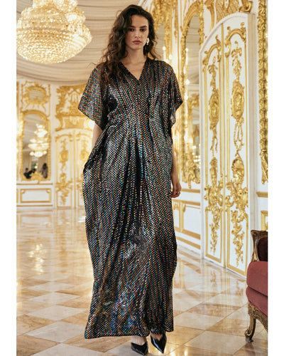 Multicolour Sequin Kaftan