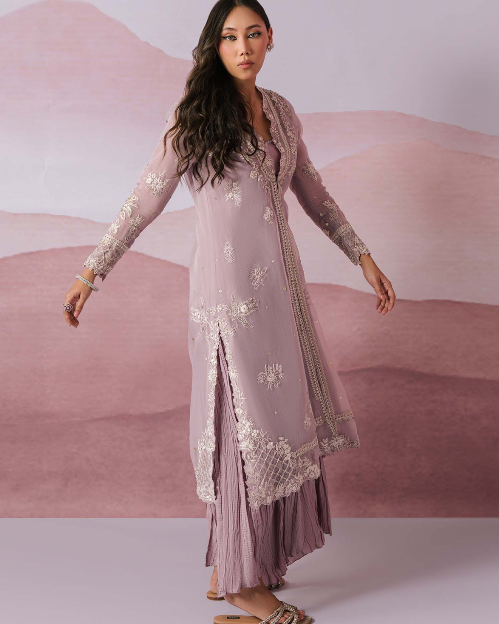 Anam, Choli and Crushed Izaar