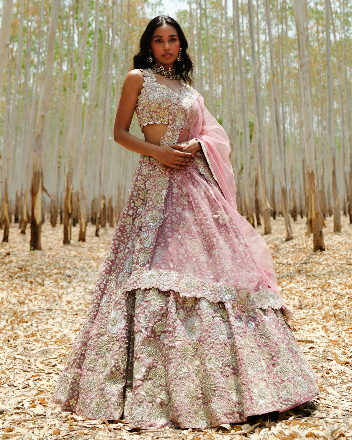 Muted Pink Leola Lehenga Set
