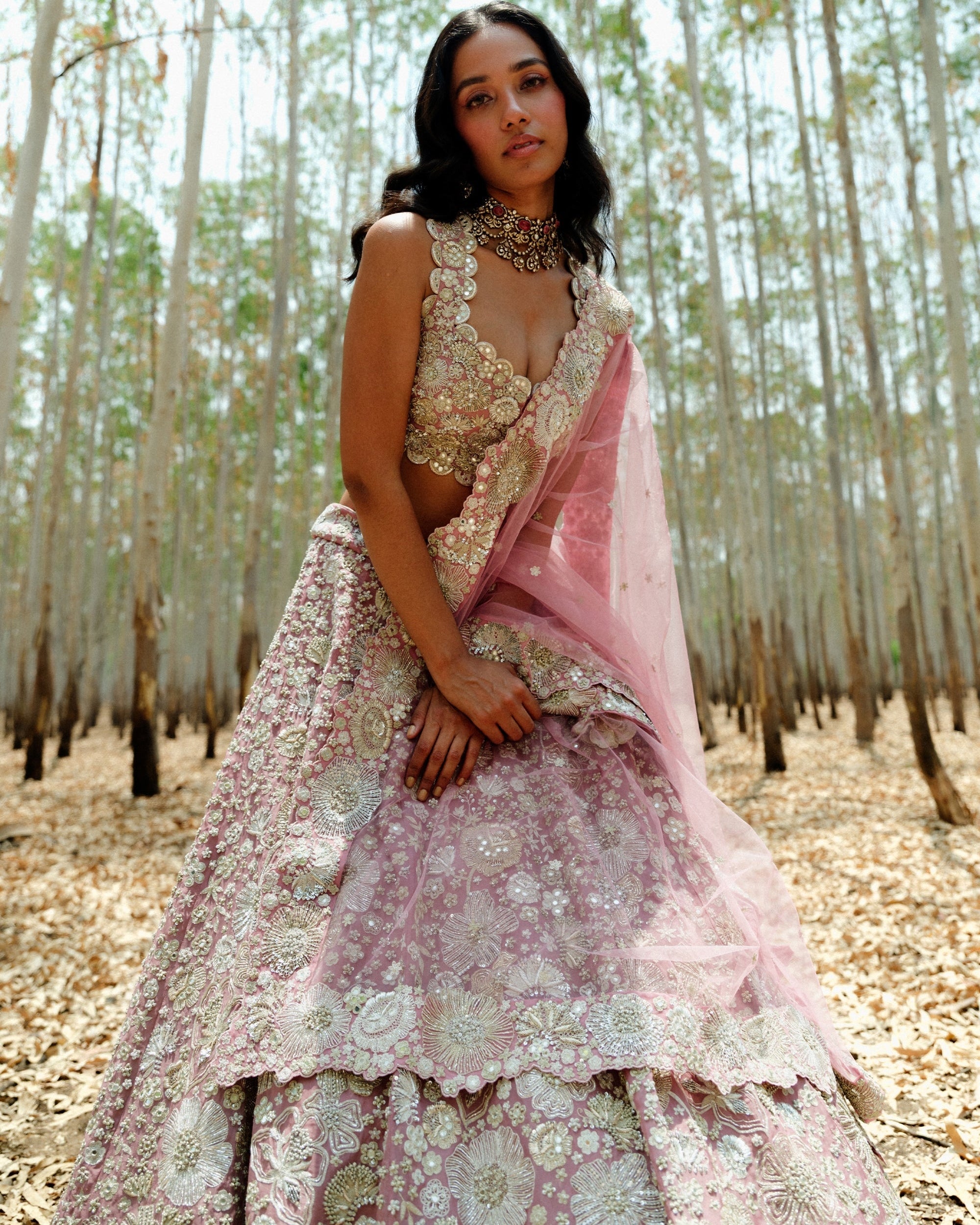 Muted Pink Leola Lehenga Set