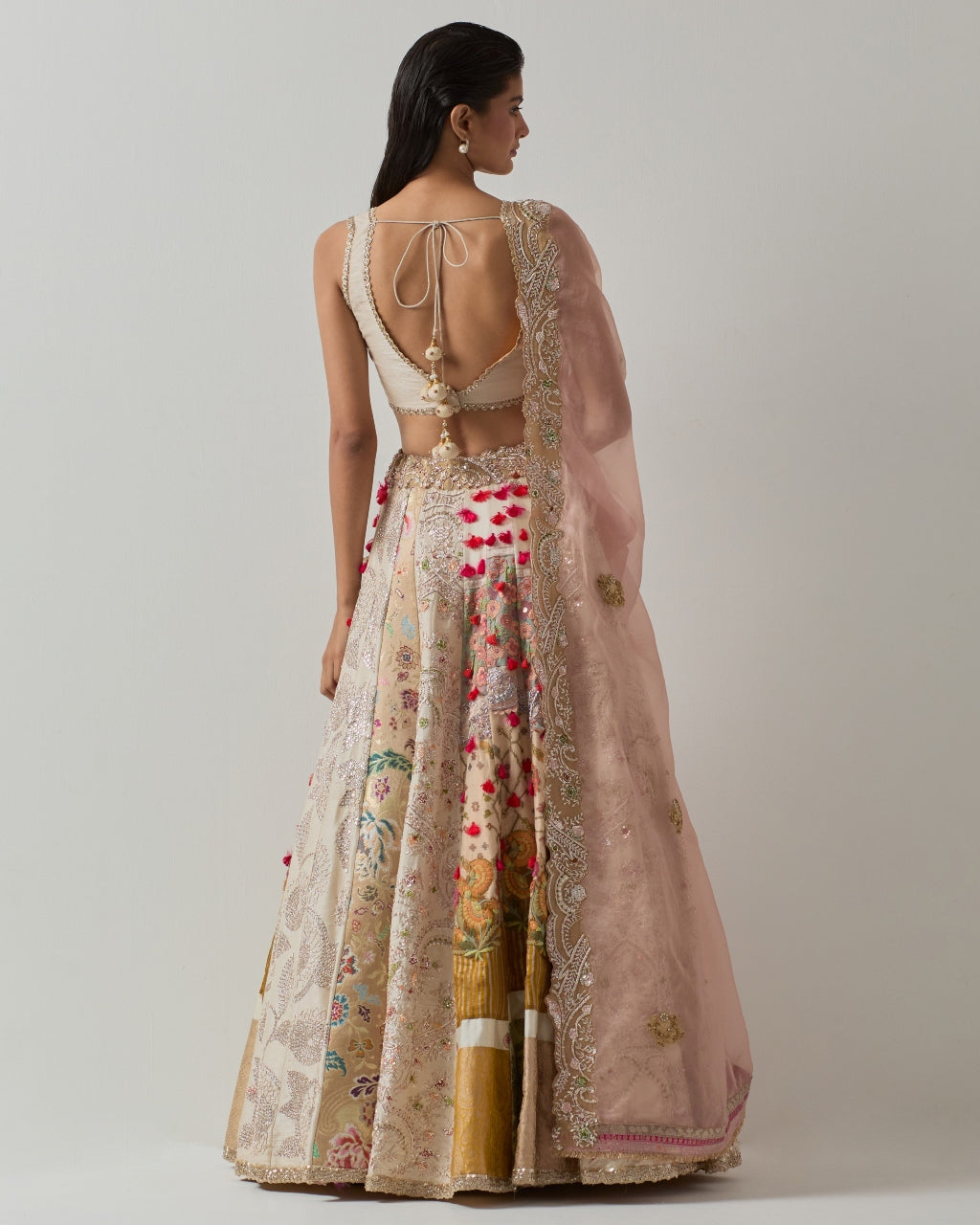 Ivory Zari Lehenga Set