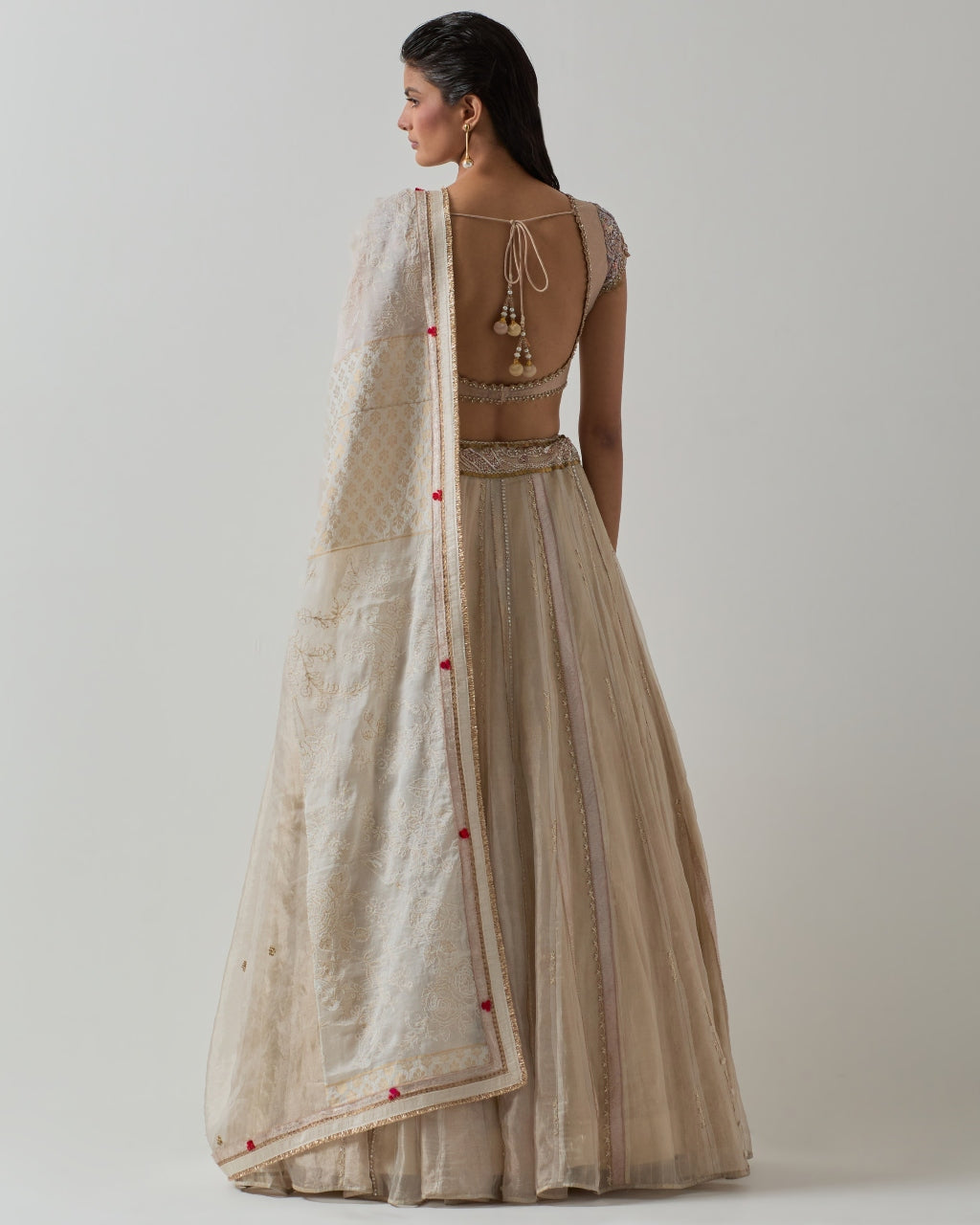 Ivory & Blush Lehenga Set