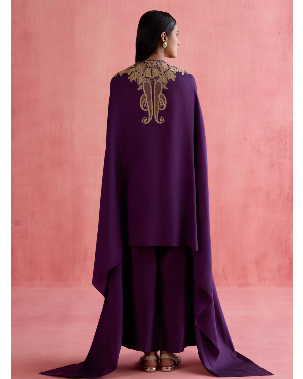 Meher Kaftan Set - Purple