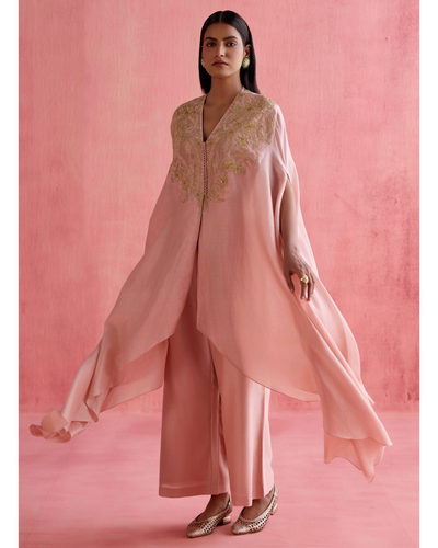 Meher Kaftan Set - Blush Pink
